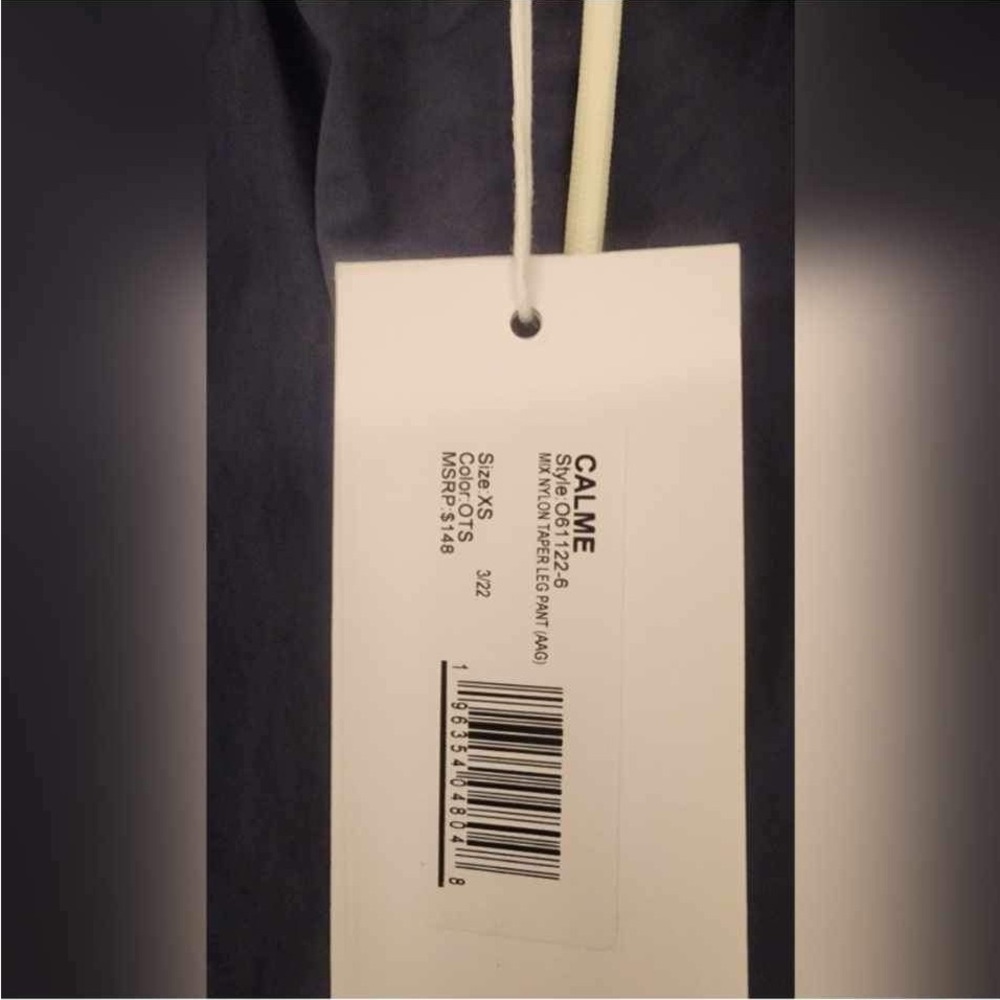 Johnny Was Calme Tapered Nylon Blue Grey Pant Size XS - Picture 6 of 8